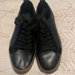 Men's Bar 3 black leather shoes with laces